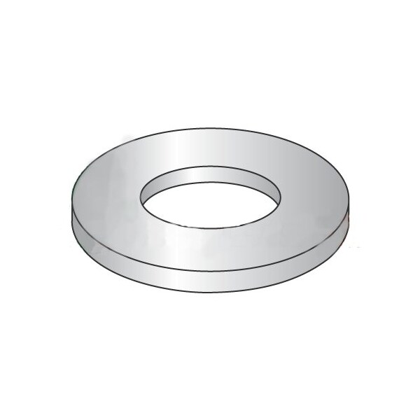 Newport Fasteners Flat Washer, For Screw Size 1/8" , Steel Cadmium Finish, 10000 PK 930757 - main